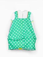 Карнавальный костюм русский народный для девочки «Матрешка», зеленый, р. 134 11009776