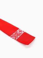 Рубаха-косоворотка русская народная мужская, красная р-р. XL 56-58 - Фото 13