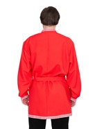 Рубаха-косоворотка русская народная мужская, красная р-р. XL 56-58 - Фото 4