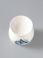 УЦЕНКА Аромалампа керамика "Спокойствие. Горы" белая 7,2х7,2х7,8 см - Фото 6