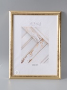 УЦЕНКА Фоторамка пластик МИРАМ 30х40 см 211 золото (пластиковый экран) - Фото 2