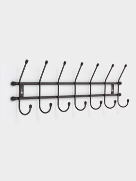 Вешалка настенная «Стандарт 7» 7 крючков, цвет медный антик