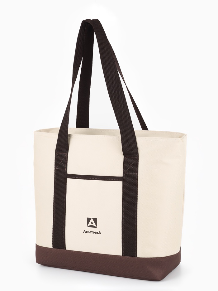 Термосумка - шоппер «Арктика», 17.5 л, 43×15×36.5 см, бежевая - Фото 1