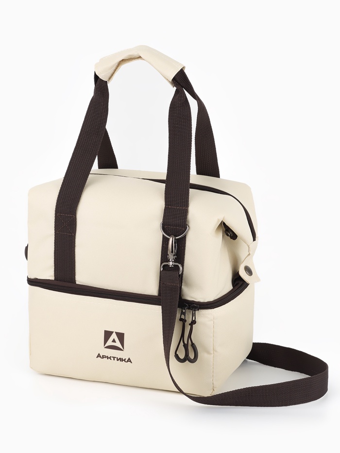 Термосумка-трансформер «Арктика», 11.5 л, 37×16×30 см, бежевая - Фото 1
