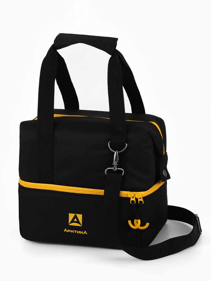 Термосумка-трансформер «Арктика», 11.5 л, 37×16×30 см, черная - Фото 1