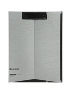 Планшет-трансформер А4 с зажимом, пластик (полифом), 1800 мкм, серебристый металлик - Фото 1