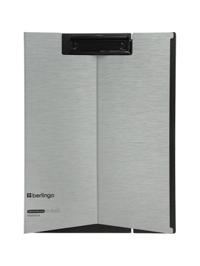 Планшет-трансформер А4 с зажимом, пластик (полифом), 1800 мкм, серебристый металлик  (артикул 11003344)  большой выбор товаров оптом и в розницу по низким ценам с доставкой