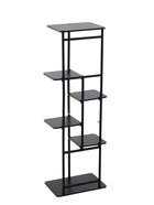 УЦЕНКА Подставка для цветов Greengo, 6 полок, 36×23×106 см, напольная, каркас металл, полки МДФ, чёрная - Фото 2