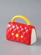 УЦЕНКА Копилка керамика «Стёганная красная сумочка с цветком» 12×6×10.8 см - Фото 2