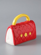 УЦЕНКА Копилка керамика «Стёганная красная сумочка с цветком» 12×6×10.8 см - Фото 3