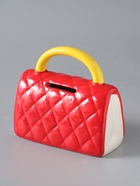 УЦЕНКА Копилка керамика «Стёганная красная сумочка с цветком» 12×6×10.8 см - Фото 4