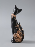 УЦЕНКА Фигура "Кошка" черная, 20х8см - Фото 4