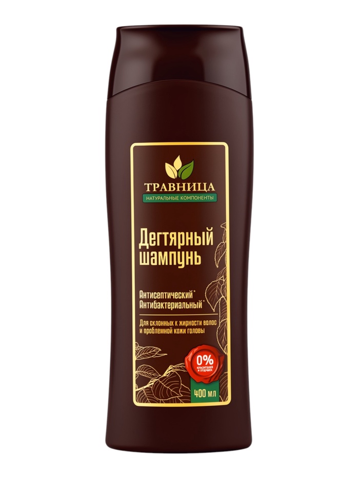 Шампунь для волос Травница, дегтярный, 400 мл - Фото 1