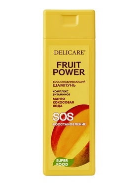 Шампунь для волос Delicare Fruit Power, восстановление и питание, с манго, 280 мл  (артикул 11003605)  большой выбор товаров оптом и в розницу по низким ценам с доставкой