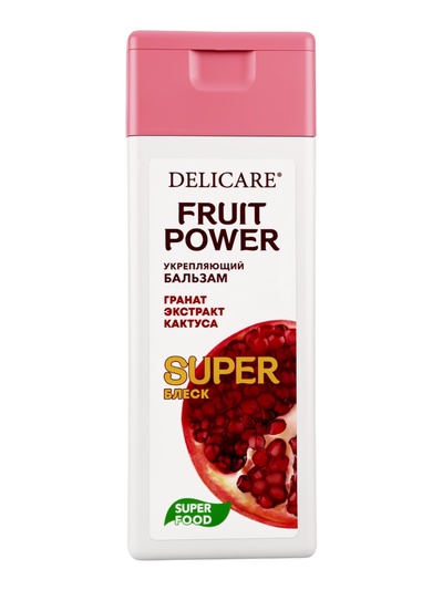 Бальзам‑маска для волос Delicare Fruit Power, укрепление и суперблеск, с гранатом, 240 мл