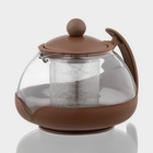 УЦЕНКА Чайник заварочный «Фантазия», 750 мл, стекло, цвет МИКС - Фото 2