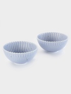 УЦЕНКА Набор салатников Доляна «Коралл», d=16.1 см, 2 шт., фарфор, голубой - Фото 3