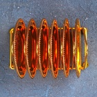 УЦЕНКА Набор блюдец «Золото», d=10 см, 6 шт., на подставке, металл, золотистый - Фото 3