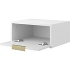 Тумба подвесная в прихожую, 450×350×200 мм, цвет белый/белый  (артикул 10996851)  большой выбор товаров оптом и в розницу по низким ценам с доставкой