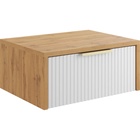 Тумба подвесная в прихожую, 450×350×200 мм, цвет белый/дуб вотан  (артикул 10996852)  большой выбор товаров оптом и в розницу по низким ценам с доставкой