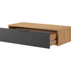 Тумба подвесная в прихожую, 800×350×200 мм, цвет антрацит/дуб вотан  (артикул 10996853)  большой выбор товаров оптом и в розницу по низким ценам с доставкой