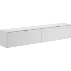 Тумба подвесная под ТВ, 1600×270×300 мм, цвет белый/белый  (артикул 10996857)  большой выбор товаров оптом и в розницу по низким ценам с доставкой