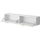 Тумба подвесная под ТВ, 1600×270×300 мм, цвет белый/белый  (артикул 10996857)  большой выбор товаров оптом и в розницу по низким ценам с доставкой