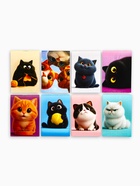 Блокнот А7, 16 л. «Котики» МИКС 10929213