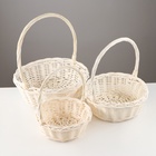 УЦЕНКА Набор корзин «Косичка», 3 шт, 35×12/38 см, 29×11/32 см, 24×10/27 см, ива - Фото 1