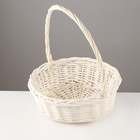 УЦЕНКА Набор корзин «Косичка», 3 шт, 35×12/38 см, 29×11/32 см, 24×10/27 см, ива - Фото 3