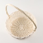 УЦЕНКА Набор корзин «Косичка», 3 шт, 35×12/38 см, 29×11/32 см, 24×10/27 см, ива - Фото 5