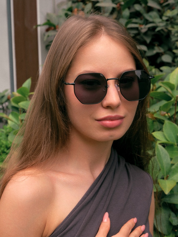 Очки солнцезащитные OneSun, uv 400, чёрные - Фото 1