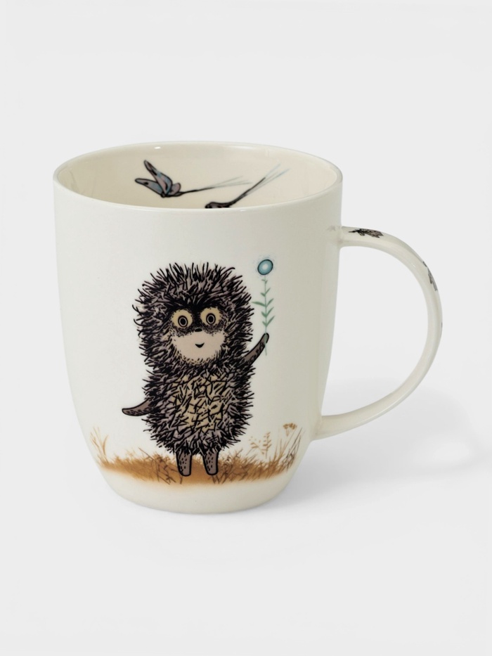 Кружка КОРАЛЛ «Ёжик в тумане», 380 мл, фарфор, белая - Фото 1