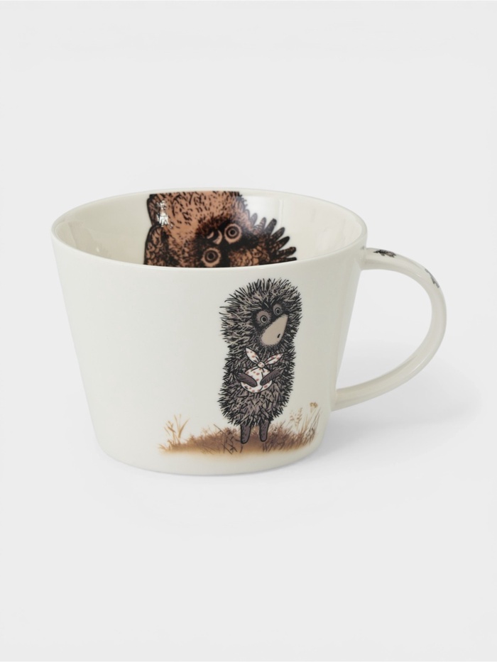 Кружка КОРАЛЛ «Ёжик в тумане», 500 мл, фарфор, белая - Фото 1
