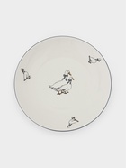 Тарелка Добрушский завод «Гуси», d=21 см, фарфор, белая  (артикул 10992477)  большой выбор товаров оптом и в розницу по низким ценам с доставкой