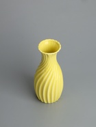 УЦЕНКА Ваза керамика настольная «Олвен» талия, 18×7.5 см, жёлтый - Фото 3