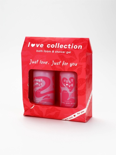УЦЕНКА Набор Love collection, гель для душа, 300 мл и пена для ванны,300 мл