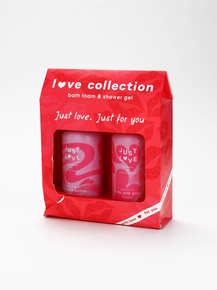 УЦЕНКА Набор Love collection, гель для душа, 300 мл и пена для ванны,300 мл - Фото 1