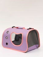 Сумка - переноска каркасная «Кошачий вид», 41×27×25 см, фиолетовая, розовая 10955338