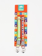 Набор ошейников кошачий "По-полюшку", 30 х 1 см, розовый/зелёный 10970914