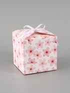 Коробка подарочная складная «Цветы», 12×12×12 см  (артикул 10960423)  большой выбор товаров оптом и в розницу по низким ценам с доставкой