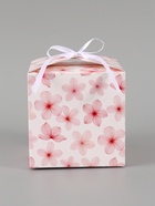 Коробка подарочная складная «Цветы», 12×12×12 см  (артикул 10960423)  большой выбор товаров оптом и в розницу по низким ценам с доставкой