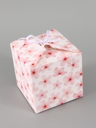 Коробка подарочная складная «Цветы», 12×12×12 см  (артикул 10960423)  большой выбор товаров оптом и в розницу по низким ценам с доставкой