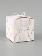 Коробка подарочная складная «Мрамор», 12×12×12 см  (артикул 10960428)  большой выбор товаров оптом и в розницу по низким ценам с доставкой