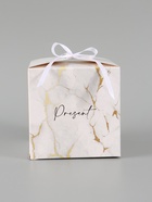 Коробка подарочная складная «Мрамор», 12×12×12 см  (артикул 10960428)  большой выбор товаров оптом и в розницу по низким ценам с доставкой