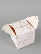 Коробка подарочная складная «Мрамор», 12×12×12 см  (артикул 10960428)  большой выбор товаров оптом и в розницу по низким ценам с доставкой