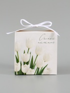 Коробка подарочная складная «Самой нежной», 12×12×12 см  (артикул 10960435)  большой выбор товаров оптом и в розницу по низким ценам с доставкой