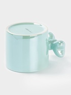 УЦЕНКА Кружка Доляна «Бантик», 380 мл, 12×9×8 см, керамика, бирюзовая - Фото 4