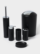 УЦЕНКА Набор для ванной "Сильва" 6 пред.(мыльница. дозатор, 2 стакана, ерш, ведро), цвет черный 4098 - Фото 10