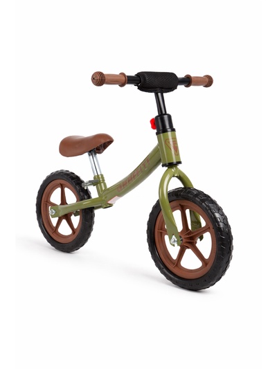 Беговел детский GRAFFITI, диаметр колёс 12", тёмно-зелёный